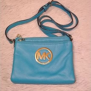 GUC Michael Kors Summer Blue Crossbody Bag